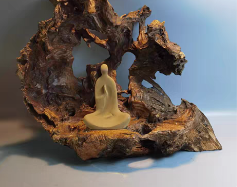 转卖风化枯木天然随形根雕根艺槠木底座 书房...