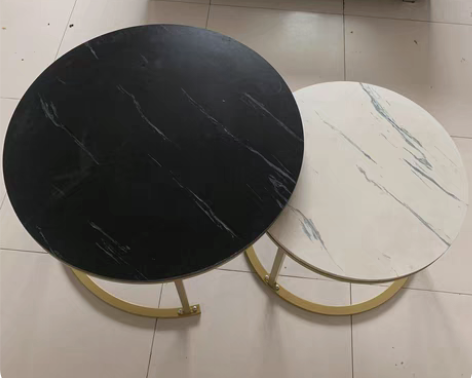 闲置岩板茶几轻奢北欧组合现代简约小户型小茶...