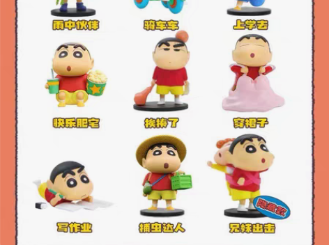 【现货】正版蜡笔小新日常系列3盲盒玩具潮玩...