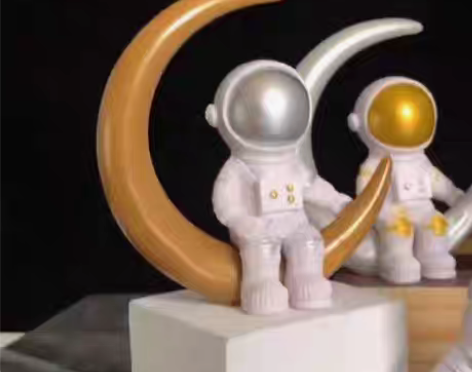 包邮创意宇航员小摆件桌面太空人客厅儿童房布...