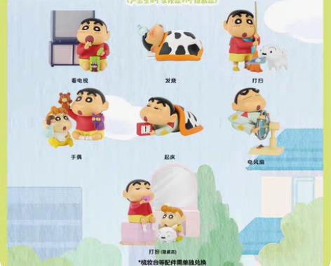 包邮蜡笔小新盲盒 日常系列潮玩具 手办 可...