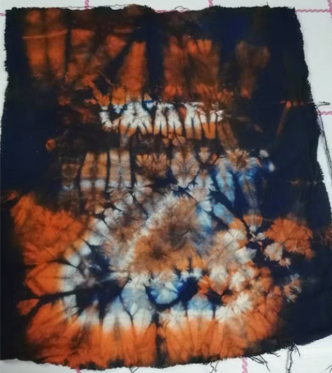 包邮服装设计作业 扎染设计 布块扎染 成衣...