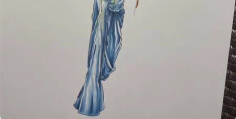 包邮马克笔时装画 服装人体绘画 服装效果图...