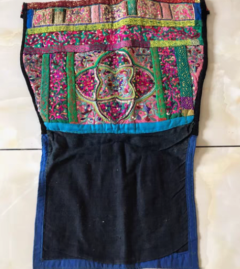 包邮老绣品纯手工刺绣背带改良设计民族风 包...