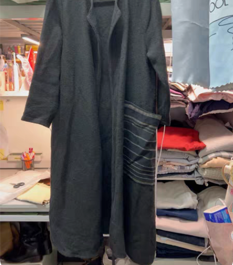 包邮超长款毛衣外套 新中式 各种身高都能穿...