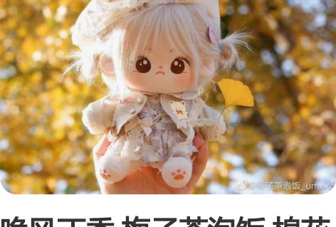 晚风丁香 梅子茶泡饭 棉花娃娃娃衣20cm...