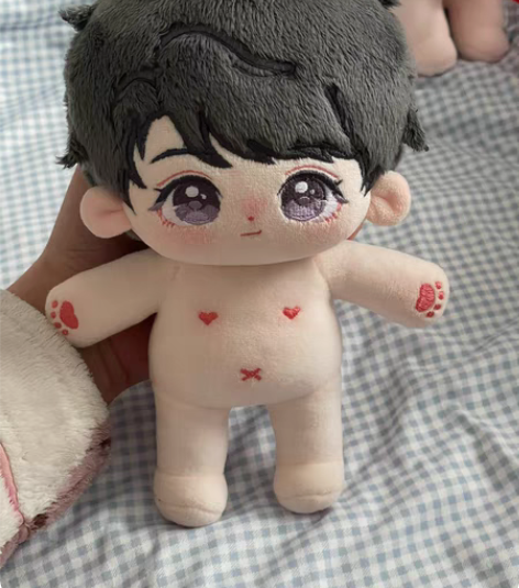 出李泽言20cm棉花娃娃喵喵言现货 自己拆...