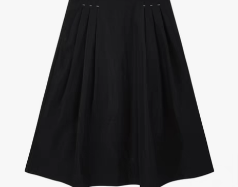 转卖LLANO风琴褶半身裙复古法式赫本风优...