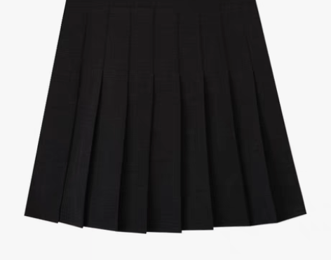 转卖黑色百褶裙女显瘦a字裙短裙夏季设计感小...