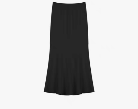 转卖高腰黑色半身裙鱼尾裙秋冬季女小个子修身...