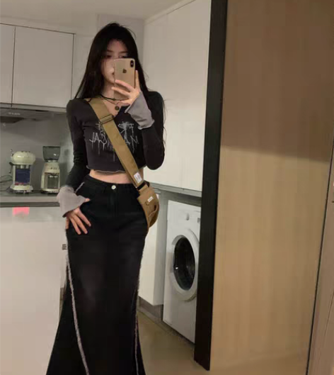 转卖JOEYJOY酒一牛仔半身裙女夏202...