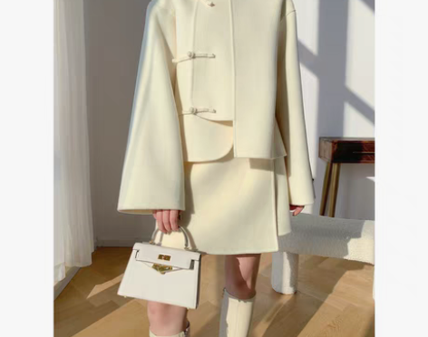 转卖【SUK 游园惊梦！毛呢外套女冬季羊毛...