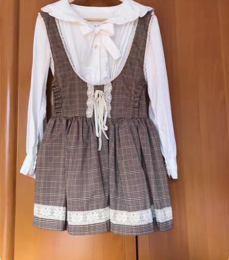 两件套日系甜美学院风萌少女lolita萝莉...