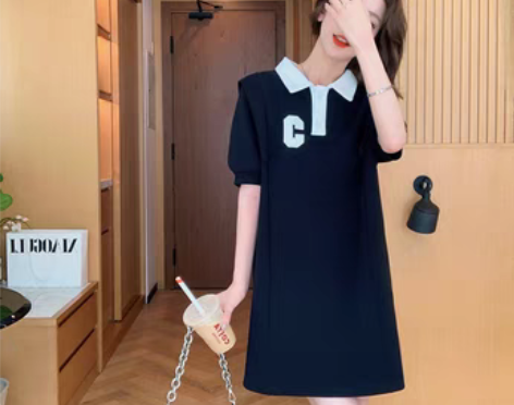 转卖小谷粒2022夏季新款运动风宽松简约纯...