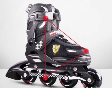转卖法拉利专业轮滑鞋儿童初学者滑冰鞋男童溜...