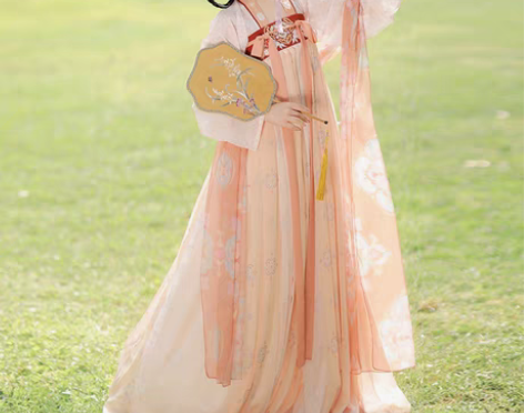 转卖春瑶原创汉服女唐制粉色仙气飘逸夏款古风...