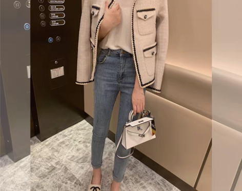 转卖泫雅牛仔裤女2019初秋新款铅笔裤网红...