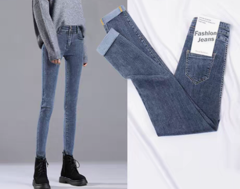 转卖【狂欢价】紧身牛仔裤女小脚春装2021...