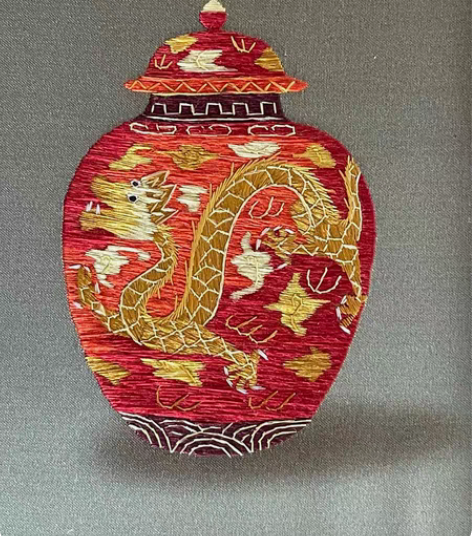 包邮刺绣版画 金边框：18*11.5（不含...