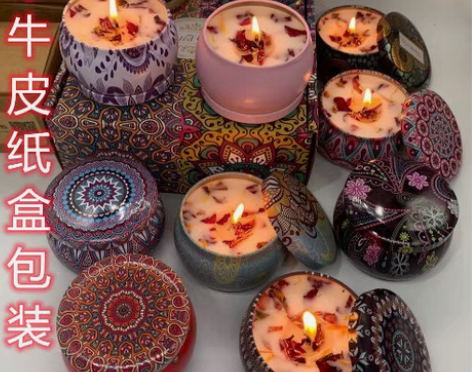 包邮[最后20个] 香薰蜡烛干花香薰香卧室...