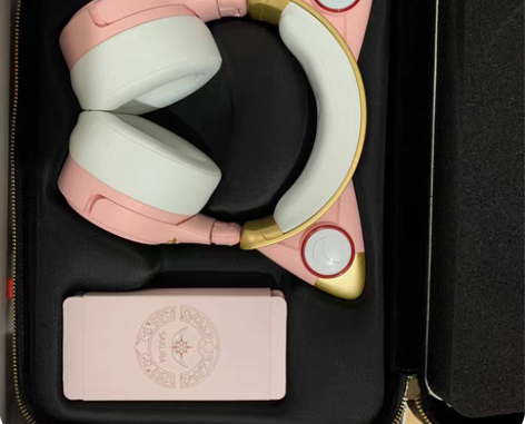 妖舞猫耳机摩卡少女樱联名款,因为不打游戏 ...