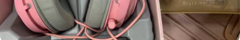 Razer雷蛇北海巨妖头戴式电竞游戏耳机粉...