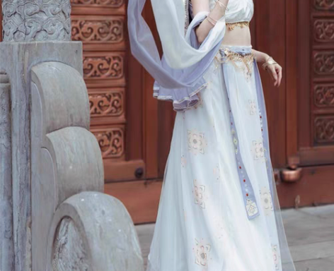 捌伍柒原创琼瑶公主异域风敦煌飞天改良汉服女...