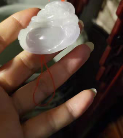 包邮缅甸果敢翡翠；明清翡翠精雕件路路通30...