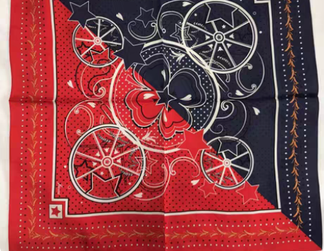 53~红与黑~斜纹真丝 53cm方巾 斜纹...