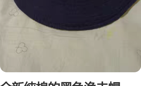全新纯棉的黑色渔夫帽，一顶三变太阳帽，一顶...