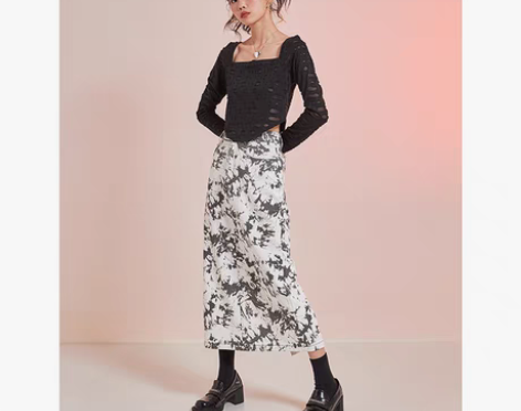 转卖TakeCare晕染调色盘扎染长款半身...