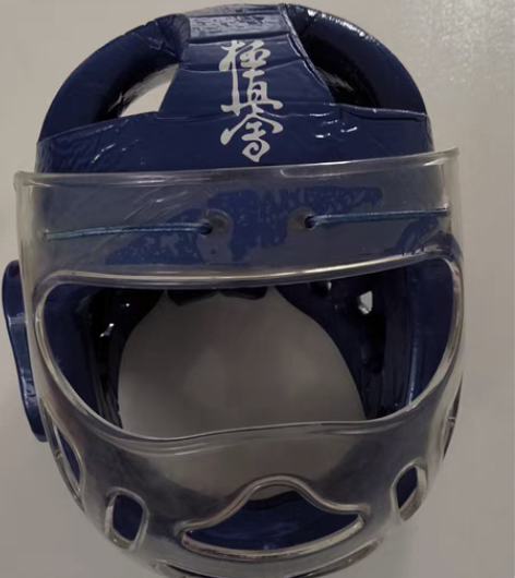 转卖极真会空手道护具护脸透明防护面罩空手道...