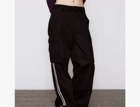 转卖Achihara“溜冰场“撞色织带两色...