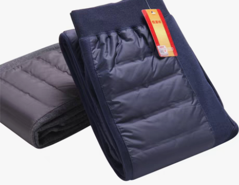 转卖恒源祥羽绒裤男内穿修身轻薄款白鸭绒裤子...