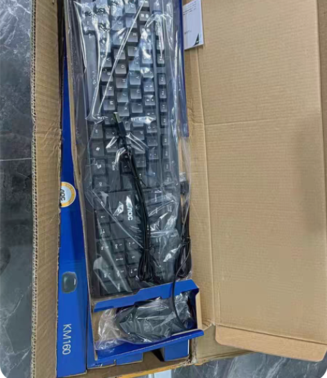包邮AOC KM160有线键盘鼠标 笔记本...