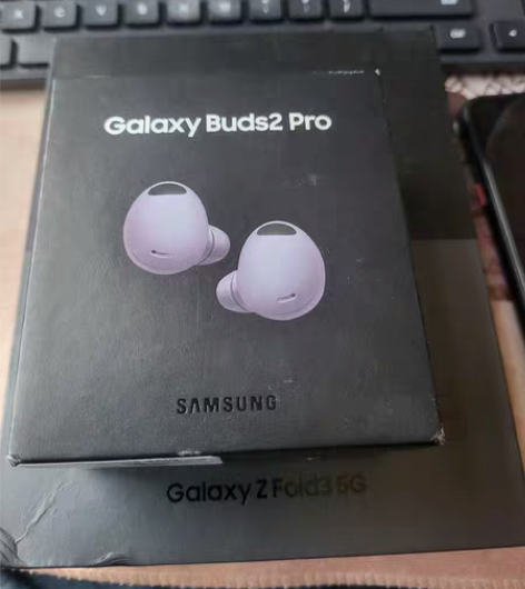 包邮三星耳机buds2pro，紫色全新未使...