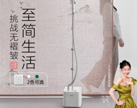 转卖海尔手持挂烫机家用蒸汽小型立式熨斗新款...