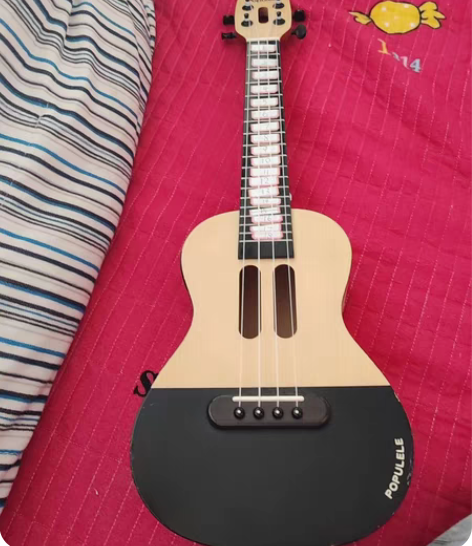 populele尤克里里 给孩子买了吉他 ...