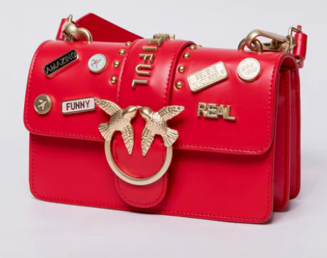 转卖燕子包包女2018新款百搭毛呢徽章刺绣...