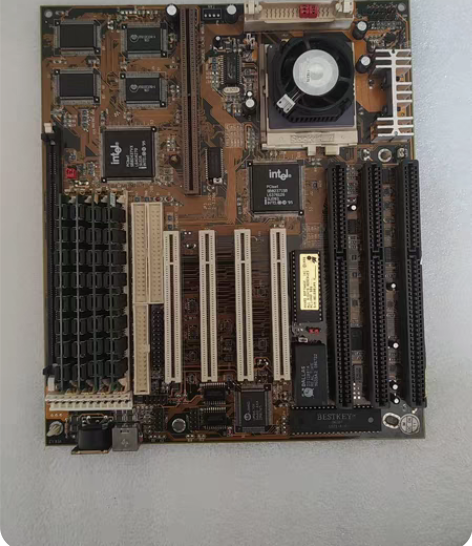 包邮95年的老古董电脑主板，古董CPU加内...