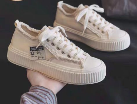 包邮全新大嘴猴帆布鞋，带吊牌。白色36 感...