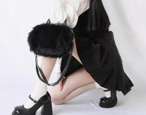 转卖黑色圆头超高跟复古玛丽珍鞋女2022夏...