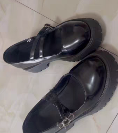转卖chrisshoes新复古玛丽珍鞋女圆...