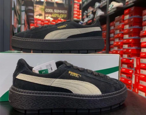 转卖哎一古韩国代购彪马puma+黑色男女蕾...