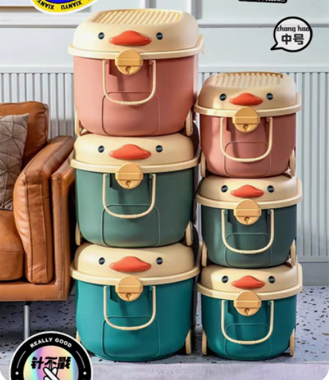 （全新星优儿童收纳箱）星优儿童玩具收纳箱家...