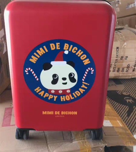 包邮不莱玫比熊家族20寸细磨砂红微瑕疵拉杆...