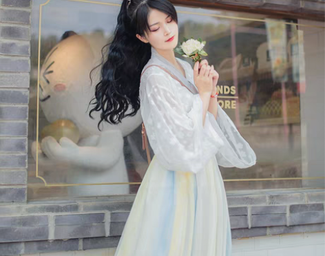 转卖衣锦江南【海盐柠檬】原创汉服 晋制齐腰...