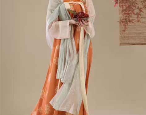 转卖桔屿原创汉服女【长安花】唐制齐胸衫裙复...