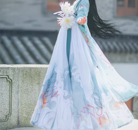 包邮退坑出 如梦霓裳 鹿鸣大全套 上襦+下...