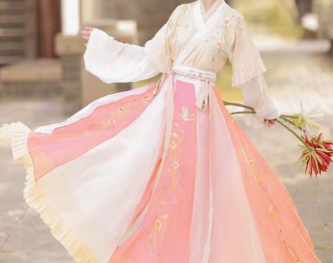 转卖妃亦坊原创汉服女【蝶悦色】晋制半臂中国...